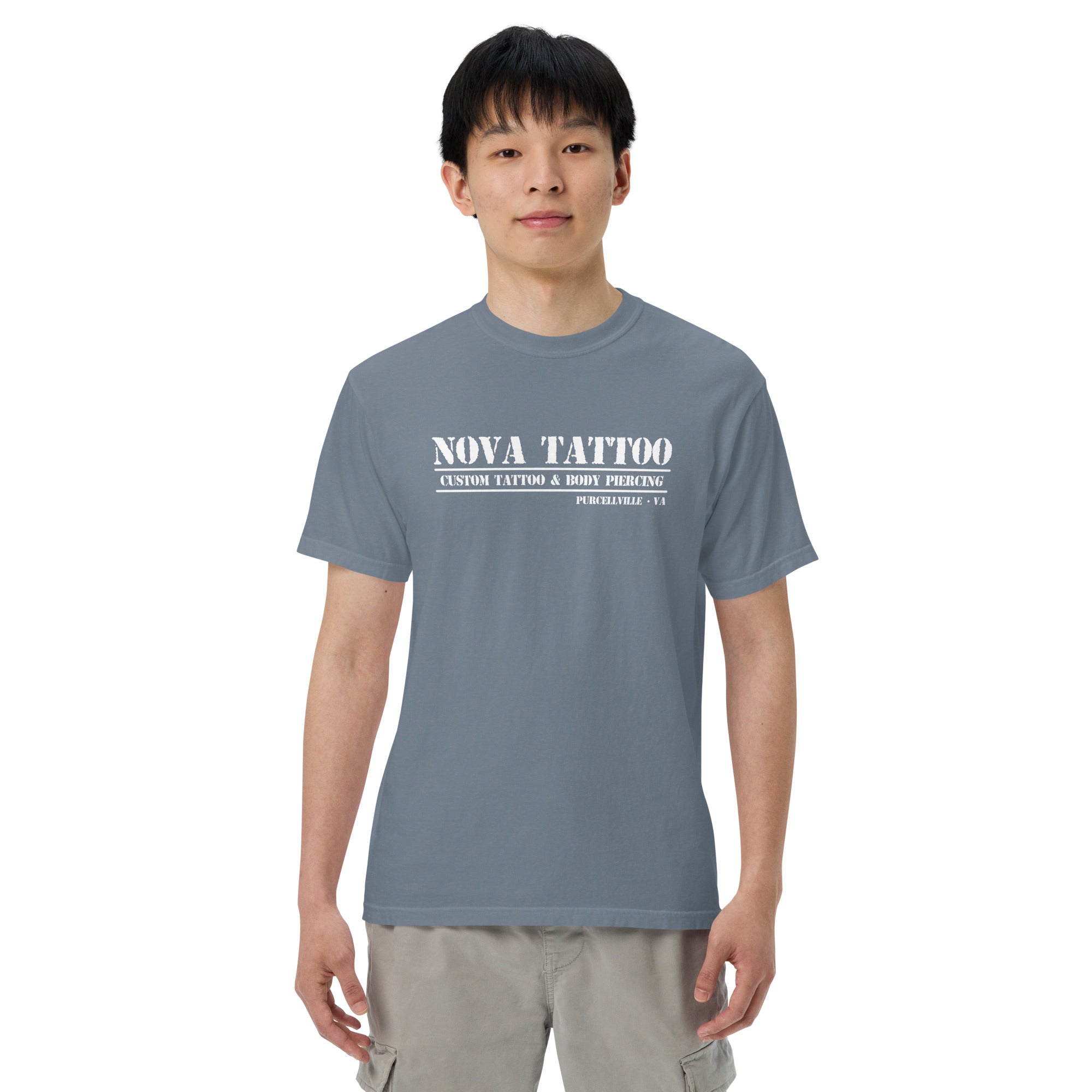 NOVA Tattoo heavyweight t shirt